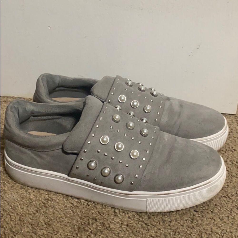 Steve Madden studded slip ons